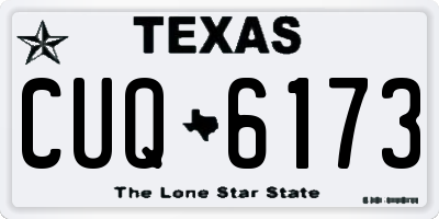 TX license plate CUQ6173