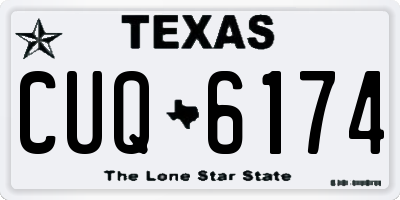 TX license plate CUQ6174