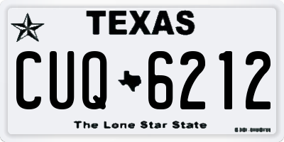 TX license plate CUQ6212