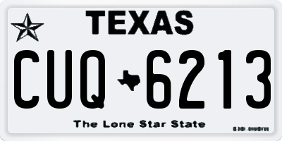 TX license plate CUQ6213