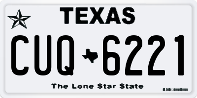 TX license plate CUQ6221