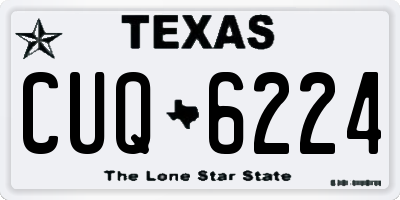 TX license plate CUQ6224
