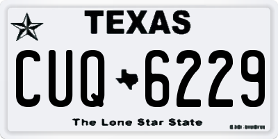 TX license plate CUQ6229