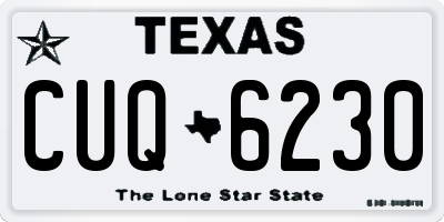 TX license plate CUQ6230