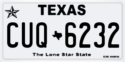 TX license plate CUQ6232