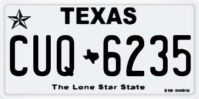 TX license plate CUQ6235