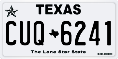 TX license plate CUQ6241