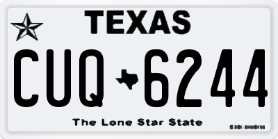 TX license plate CUQ6244