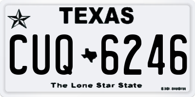 TX license plate CUQ6246