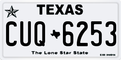 TX license plate CUQ6253