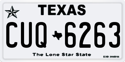 TX license plate CUQ6263