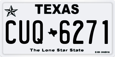 TX license plate CUQ6271