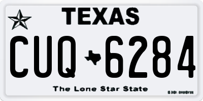 TX license plate CUQ6284