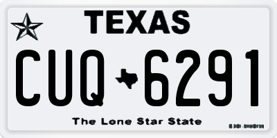 TX license plate CUQ6291
