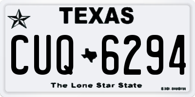 TX license plate CUQ6294