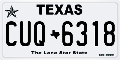 TX license plate CUQ6318