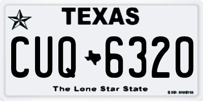 TX license plate CUQ6320