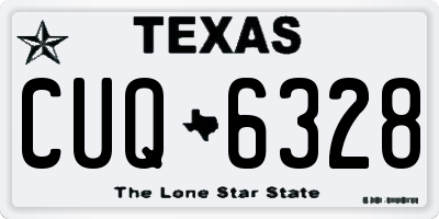 TX license plate CUQ6328