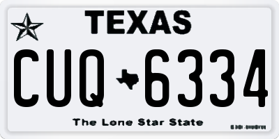 TX license plate CUQ6334