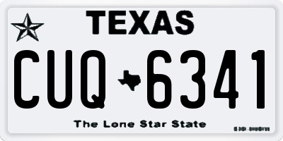 TX license plate CUQ6341