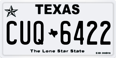 TX license plate CUQ6422