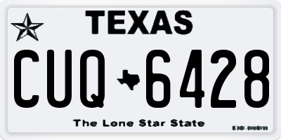 TX license plate CUQ6428