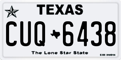 TX license plate CUQ6438