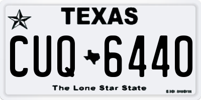 TX license plate CUQ6440