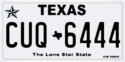 TX license plate CUQ6444