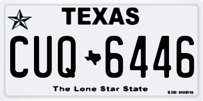 TX license plate CUQ6446