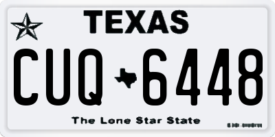 TX license plate CUQ6448