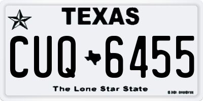 TX license plate CUQ6455