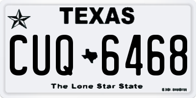 TX license plate CUQ6468