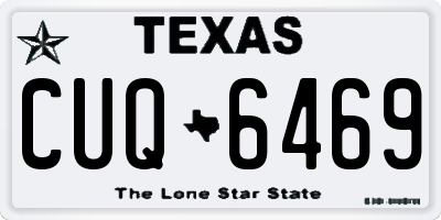 TX license plate CUQ6469