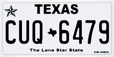 TX license plate CUQ6479