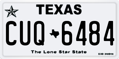 TX license plate CUQ6484