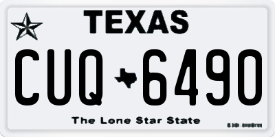 TX license plate CUQ6490