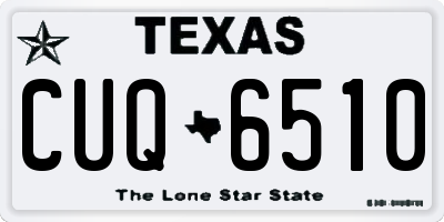 TX license plate CUQ6510