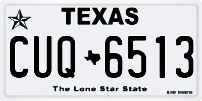 TX license plate CUQ6513