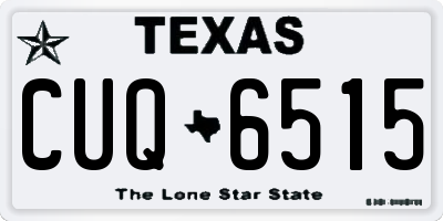 TX license plate CUQ6515