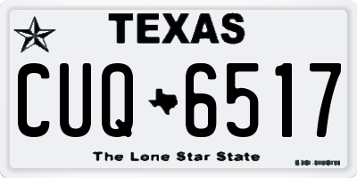 TX license plate CUQ6517