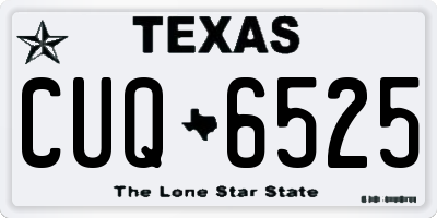 TX license plate CUQ6525