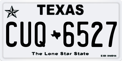 TX license plate CUQ6527