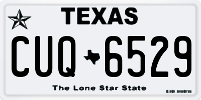 TX license plate CUQ6529
