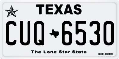 TX license plate CUQ6530