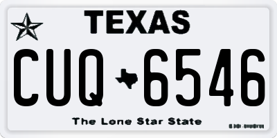 TX license plate CUQ6546