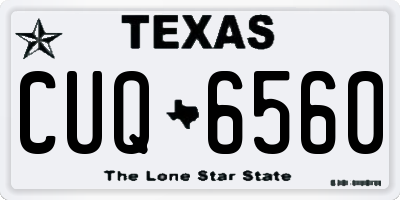 TX license plate CUQ6560