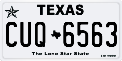 TX license plate CUQ6563