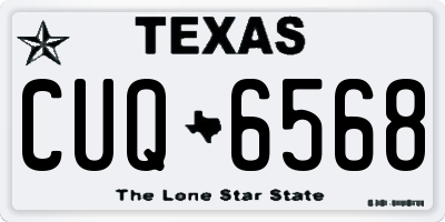 TX license plate CUQ6568
