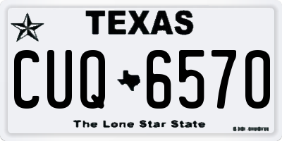 TX license plate CUQ6570